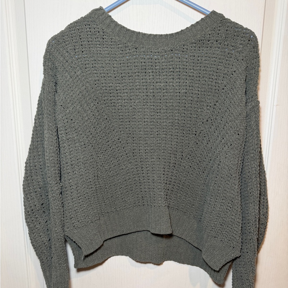 Women's Green Knit Sweater